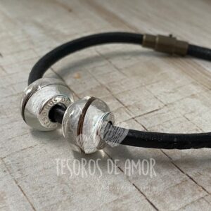 Pulsera Piel con Charm - Imagen 2
