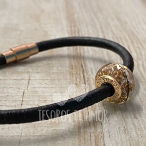 Pulsera Piel con Charm - Imagen 6