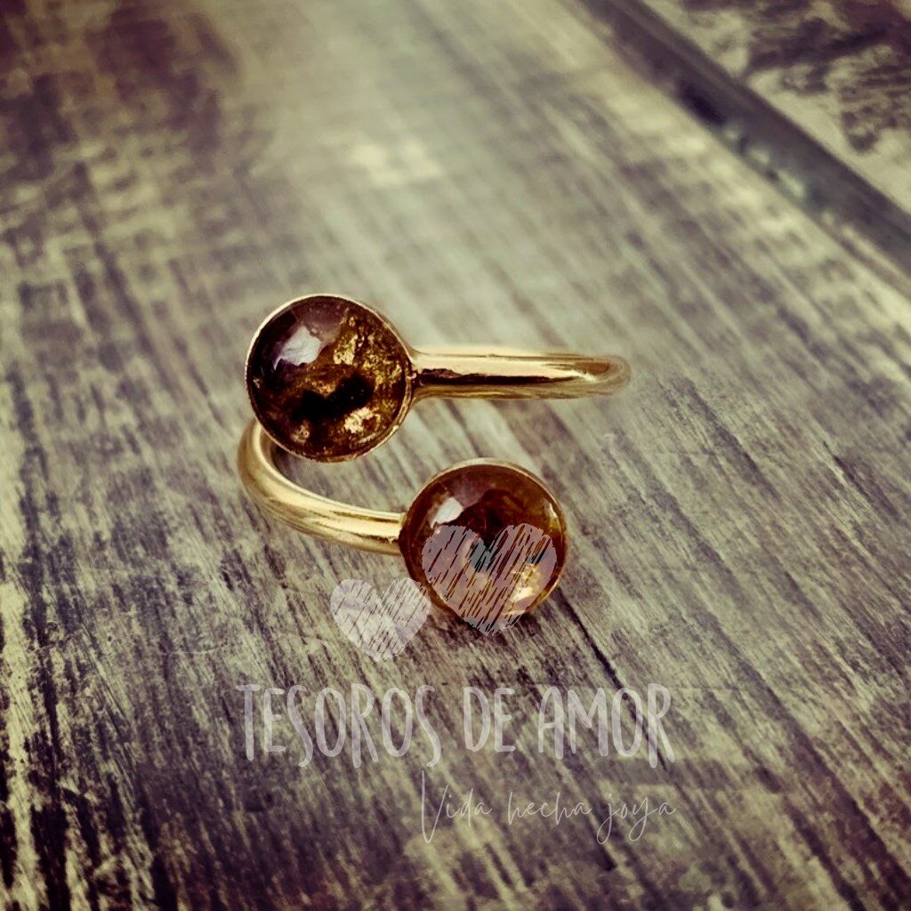 Anillo doble con cordón umbilical