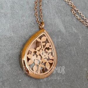 Relicario Gota Rosa - Imagen 2